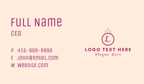 Luxury Crown Accessory  Business Card Design Image Preview