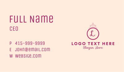 Luxury Crown Accessory  Business Card