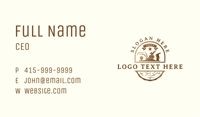 Carpentry Lumber Woodwork Business Card Image Preview