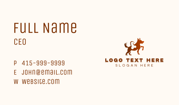 Dog Pet Veterinarian Business Card Design Image Preview