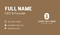 Brown Ethnic Letter I Business Card Image Preview