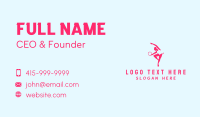 Woman Aerial Gymnast  Business Card Image Preview