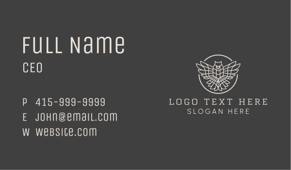 Adventure Flying Eagle  Business Card Design Image Preview
