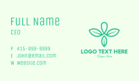 Green Organic Leaves Business Card Image Preview