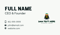 Rastafarian Reggae Dreadlocks Business Card Design