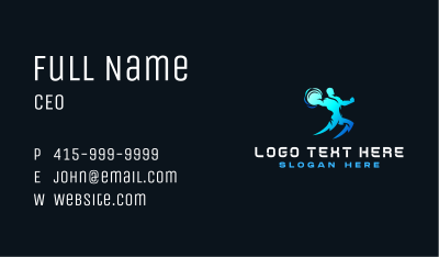Lightning Bold Human Business Card Image Preview