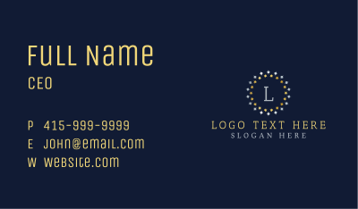 Gold Silver Star Badge Business Card Image Preview