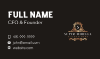Classic Shield Crown Business Card Design