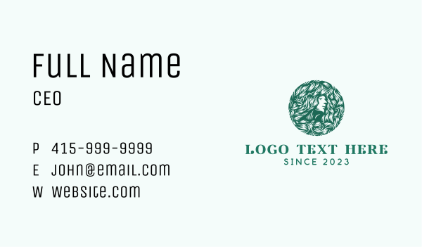 Nature Hair Person Business Card Design Image Preview
