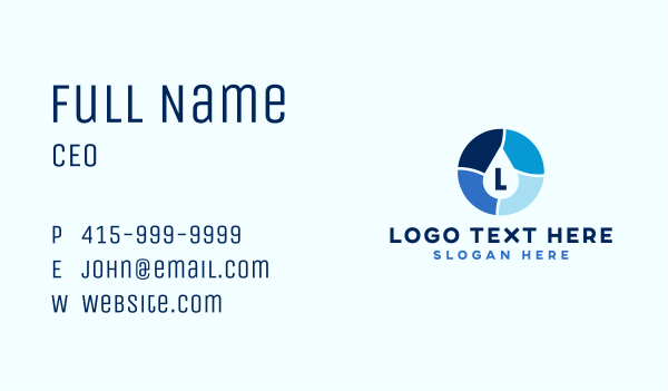 Blue Water Beverage Business Card Design Image Preview