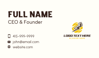Fist Lightning Electricity Business Card Preview