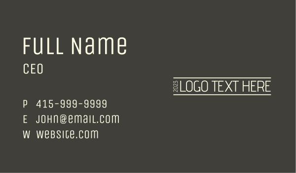 Fashion Clothing Wordmark Business Card Design Image Preview