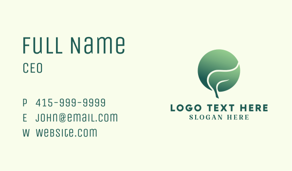 Moon Leaf Gardening  Business Card Design Image Preview