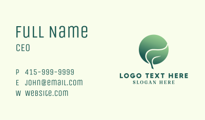 Moon Leaf Gardening  Business Card Image Preview