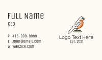 Minimalist Sparrow Business Card Image Preview