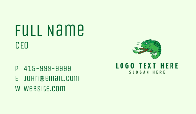 Wild Chameleon Branch Business Card Image Preview