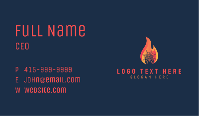Flaming Ice Ventilation Business Card Image Preview