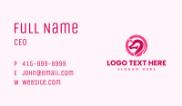 Pink Mythical Unicorn Business Card Image Preview