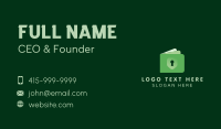 Money Wallet Lock Business Card Design