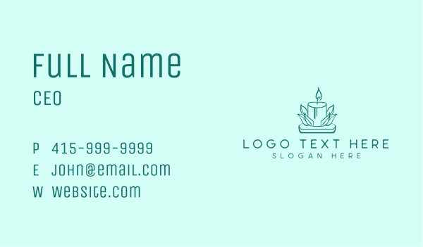 Decor Wax Candle Business Card Design Image Preview