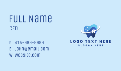 Dental Tooth Dentistry Business Card Image Preview