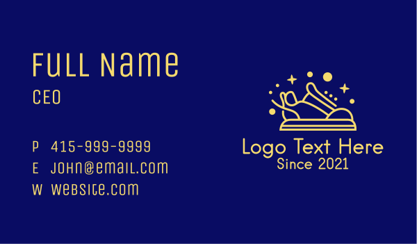 Cosmic Rubber Shoes Business Card Design Image Preview