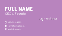 Beauty Script Lettermark Business Card Image Preview
