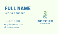 Gradient Gardening Shovel Business Card Image Preview