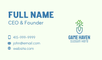 Gradient Gardening Shovel Business Card Image Preview