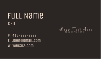 Elegant Signature Wordmark Business Card Image Preview