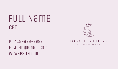 Flower Crescent Boutique Business Card Image Preview