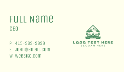Mountain Lawn Mower Business Card Image Preview
