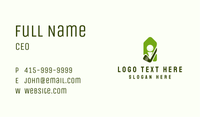 Green Golf Badge  Business Card Image Preview