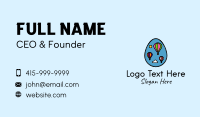 Hot Air Balloon Egg Business Card Preview