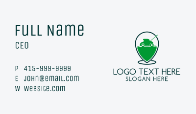 Lawn Mower GPS  Business Card Image Preview