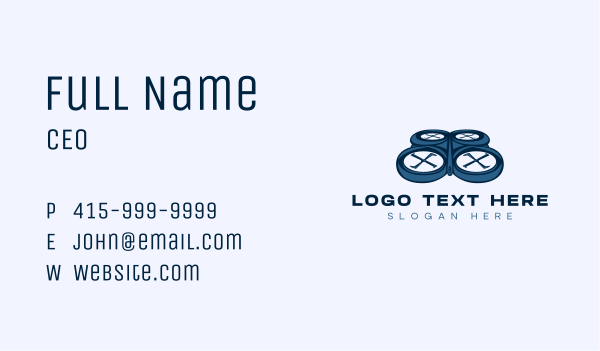 Remote Controlled Drone Business Card Design Image Preview