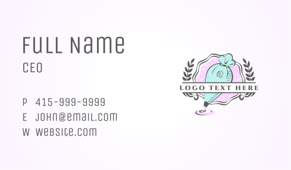 Icing Baking Kitchen Business Card Design Image Preview