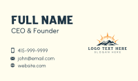 Mountain Navigation Adventure Business Card Preview