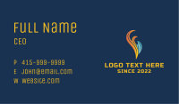 Abstract Liquid Flame Business Card Image Preview