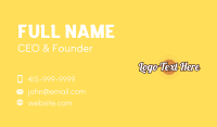 Summer Design Wordmark Business Card Image Preview