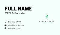 Organic Floral Hand Business Card Design