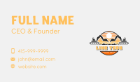 Excavation Machine Construction Business Card Design