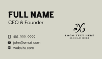 Premium Luxury Letter X Business Card Image Preview