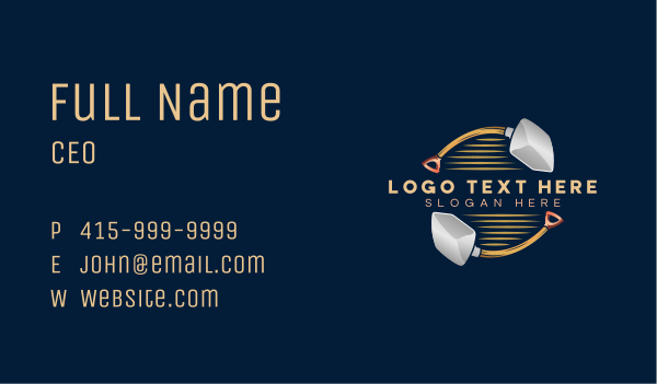 Shovel Spade Landscaping Business Card Design Image Preview