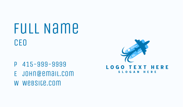 Airplane Flight Ticket Business Card Design Image Preview