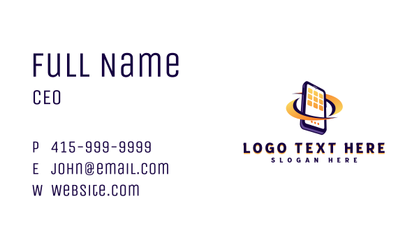 Cellphone Device Repair Business Card Design Image Preview