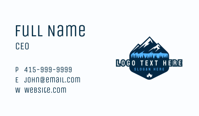 Mountain Lake Forest Business Card Image Preview
