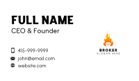 Flaming Lion Head Business Card Image Preview