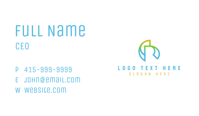Abstract R Business Card Image Preview