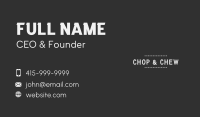 Business Line Wordmark Business Card Image Preview